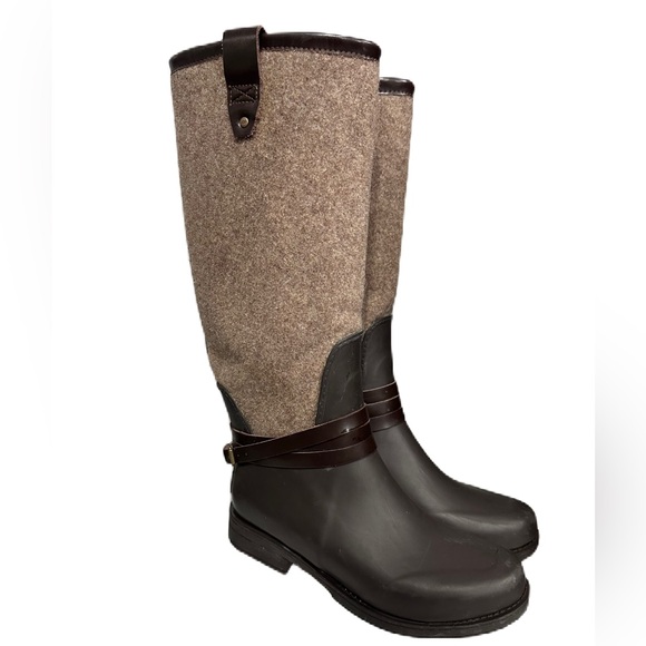 UGG Shoes - UGG Korynne Wellies Boots Womens Size 8 Brown Wool Waterproof Welly/Ridin Boot